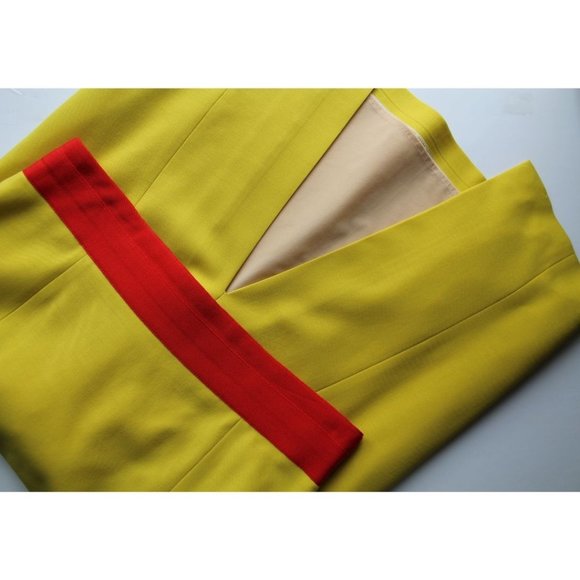 L’Wren Scott Grosgrain Trim Pencil Skirt Runway Resort Size US 12 Taylor Swift - Picture 5 of 8